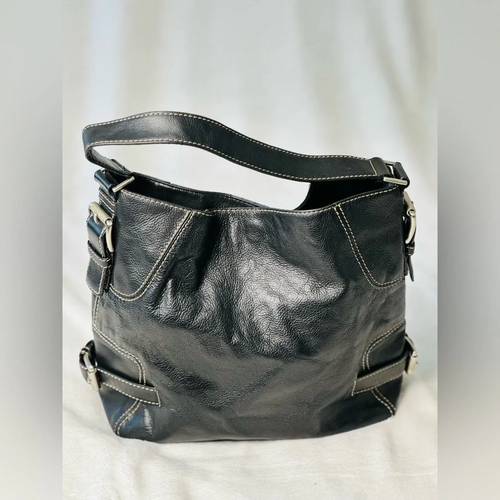Michael Kors Black Leather Shoulder Bag